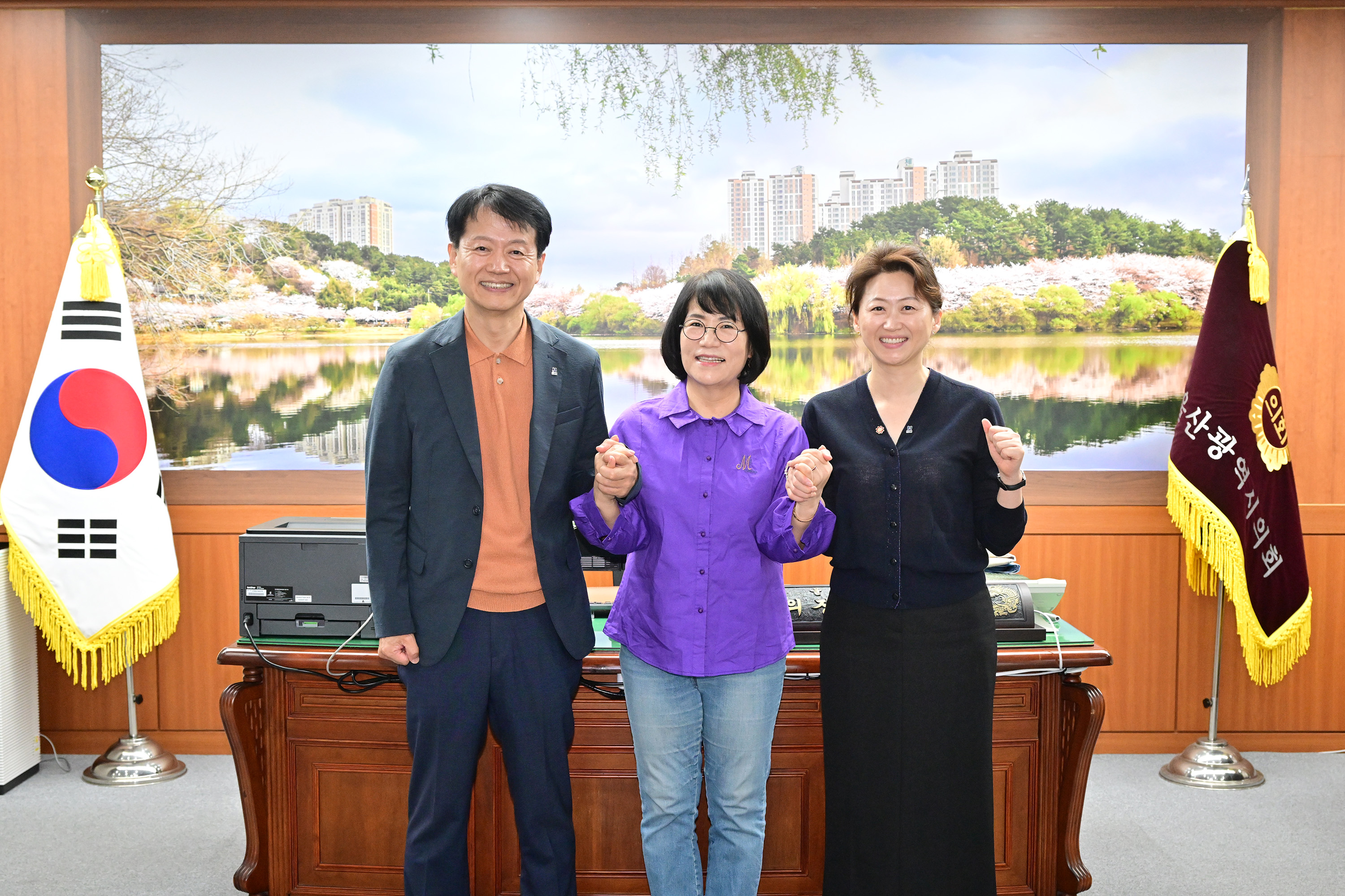 이영해 의장, (재)2028울산국제정원박람회조직위원회 신임 임원진  환담1